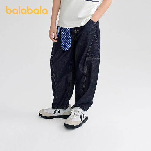 【商场同款】巴拉巴拉童装男牛仔裤儿童裤子2026新款夏气球工装裤 商品图2
