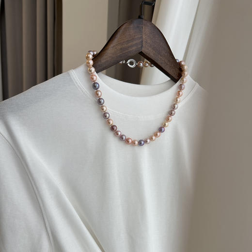 母亲节福利｜混彩天然珍珠项链 商品图3