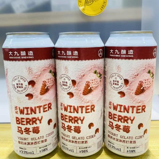 大九酿造 马冬莓酸奶冰激凌西打果酒500mL 商品图0