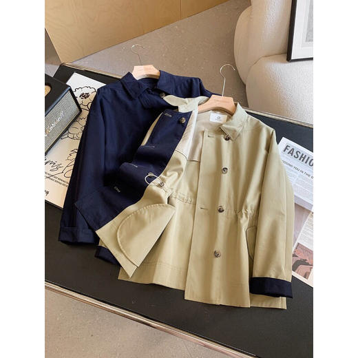 YAW55163撞色短款风衣 商品图13