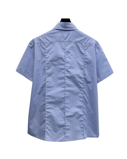 女款口袋短袖衬衫la020 商品图1