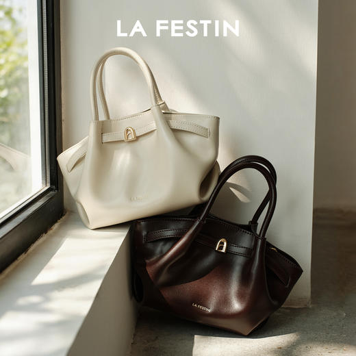 【小懒包】拉菲斯汀新款包包秋冬棕单肩斜挎包通勤女包手提包 商品图0