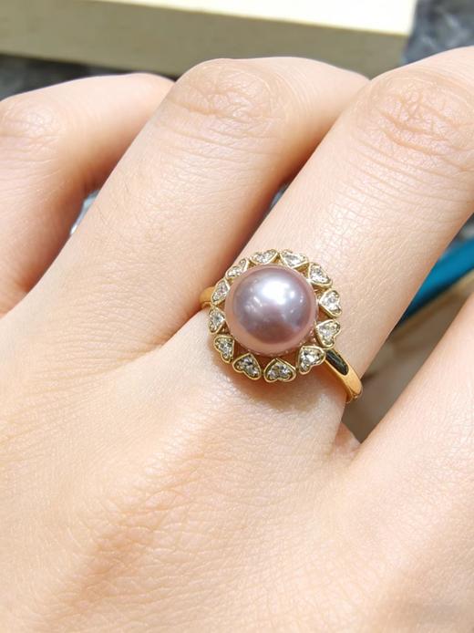 爱迪生珍珠戒指 10-11mm 圈口可调 复古轻奢 礼物优选 [发：82] 商品图0