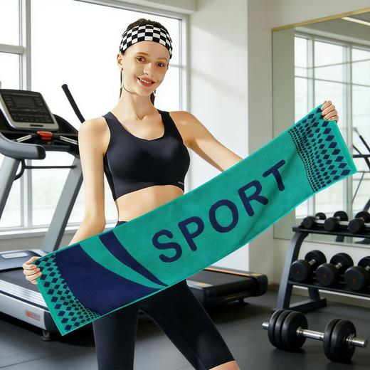 【纯棉亲肤！强吸汗力】纯棉运动毛巾健身房亲肤吸汗巾瑜伽健身擦汗巾.xb 商品图0