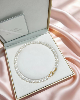 葫芦福禄扣 9-10mm淡水珍珠项链 国潮寓意 送长辈佳礼 [发：80]