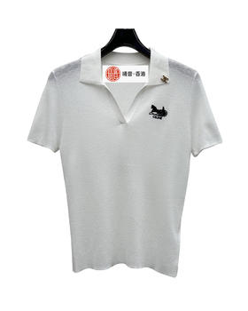 女款亚麻v领短袖上衣ba008