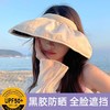 防晒遮阳帽贝壳帽渔夫沙滩帽防紫外线遮脸空顶运动太阳帽调节发箍★娃娃优选 商品缩略图2