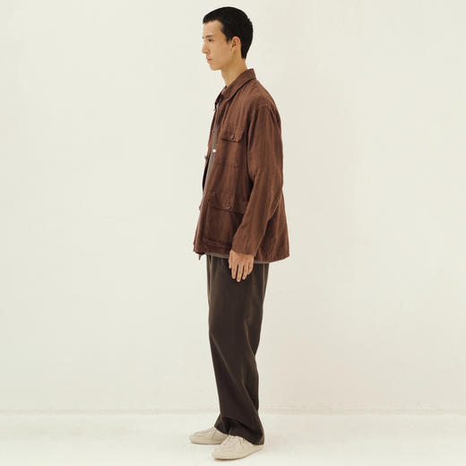 KAPTAIN SUNSHINE Safari Shirt Jacket 亚麻真丝混纺猎装夹克 商品图3