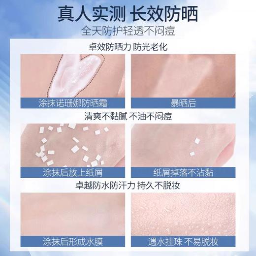 诺珊娜澳洲进口轻透防晒霜清爽不油腻全身男女士防汗防水防晒霜 商品图6