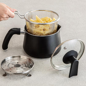 NITORI宜得利家居 大容量烧水壶煮面蒸煎多功能电磁炉兼用1台10用锅