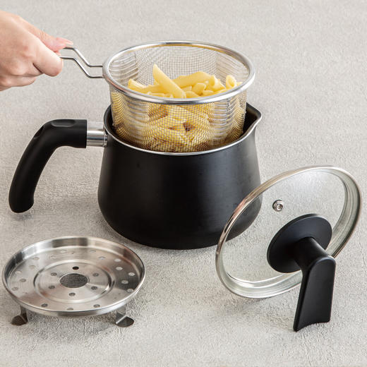 NITORI宜得利家居 大容量烧水壶煮面蒸煎多功能电磁炉兼用1台10用锅 商品图0