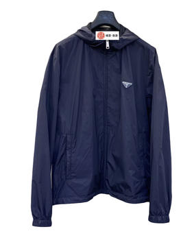 男款三角标双面穿连帽外套la020