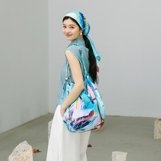 绽放030朵/「逍遥游-1」大方包*zijun联名系列水洗皱棉亚麻大布包 商品图0