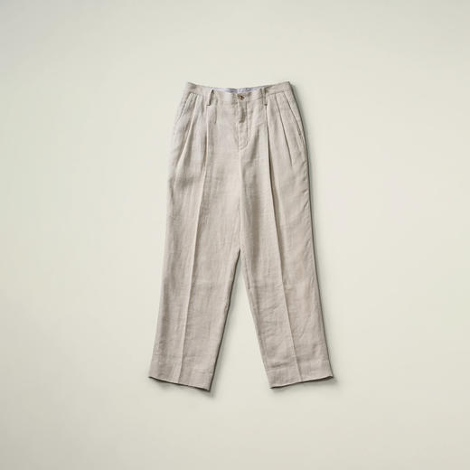 KAPTAIN SUNSHINE Shoecut Slacks 亚麻真丝混纺宽松长裤 商品图2