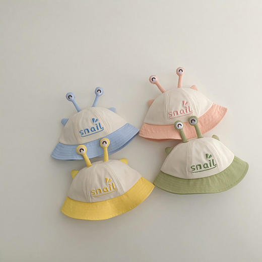 卡通眼睛儿童帽子春季遮阳防晒宝宝渔夫帽男童女童个性可爱盆帽 商品图2