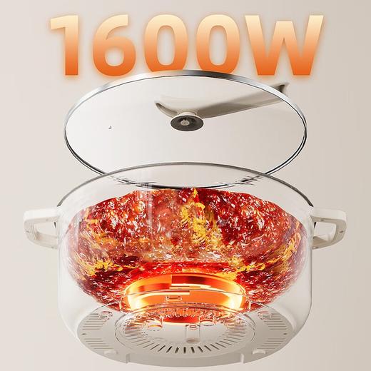 【积分兑换】小熊 电火锅DHG-J50P1 涮煮焖炖焗 5升大容量 1600w大火力 商品图2