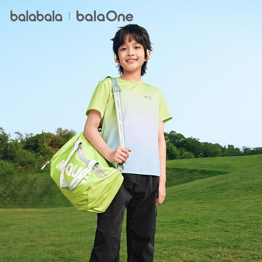 【balaOne】巴拉巴拉童装儿童短袖t恤男女童2026新款夏装速干上衣 商品图1