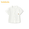【商场同款】巴拉巴拉童装儿童短袖衬衫男童2026新夏精致立领衬衣 商品缩略图0