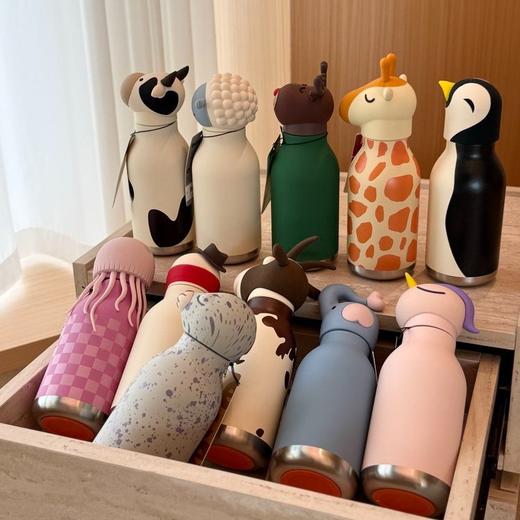 加拿大Asob*同款动物头保温杯🔥火出圈的品牌～代工厂出货🦒食品级材质安心！ 可爱动物造型自带社交属性 🐧 一杯搞定上学,上班,出游 商品图3