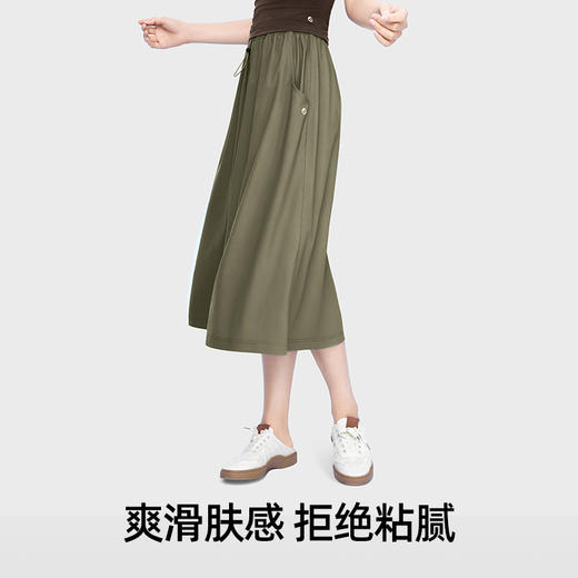 【品牌直发】小野和子防晒中长裙新款工装A字裙凉感休闲裙子25SS0040TM 商品图2