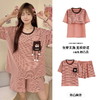 2024年短袖睡衣女夏季薄款带胸垫卡通少女学生家居服可外穿套装 商品缩略图3