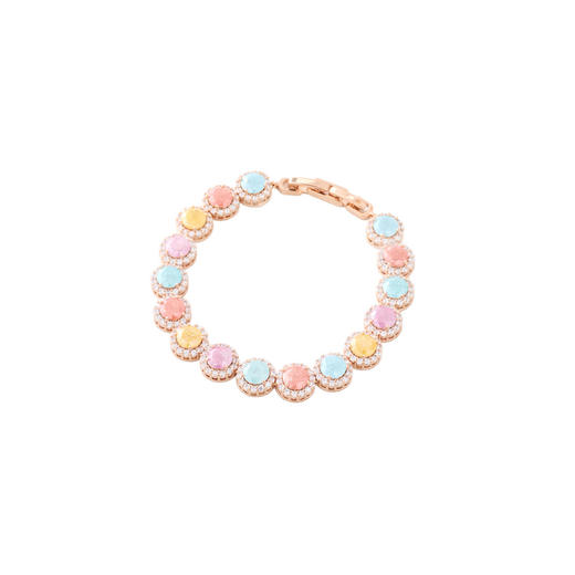 三彩2026新款多巴胺彩虹冰花锆石手链轻奢多宝甜酷个性音乐节出游 商品图1