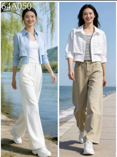 64A050时尚气质款假两件款衬衫