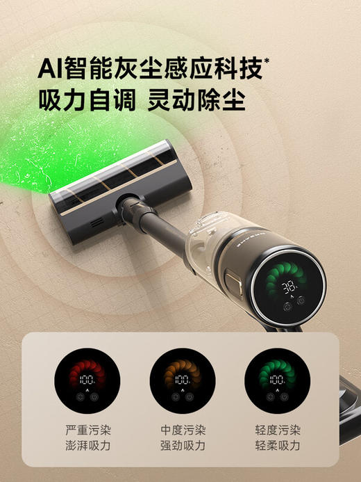 追觅春晚同款吸尘器X3 无线手持家用 AI灰尘智能感应 230AW大吸力 90分钟长续航 割毛防缠绕 宠物家庭 商品图7