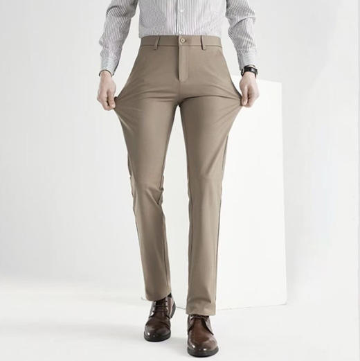 男士商务休闲裤夏季新款修身直筒长裤轻奢高级感西裤  KDZC-7303 商品图2