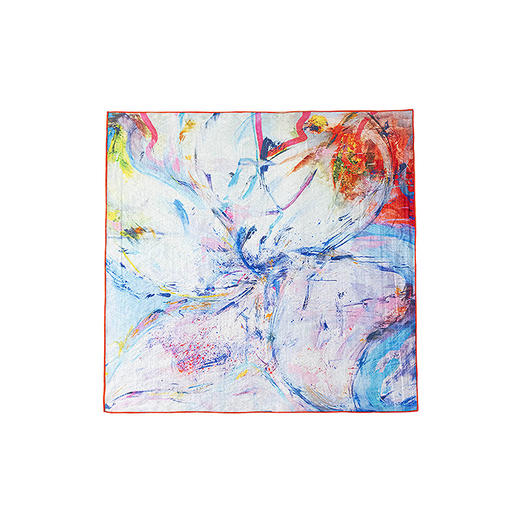 绽放LSX031朵/「余味-1」方巾*zijun联名系列天丝锦印花方形丝巾 商品图4