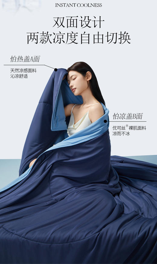 亚proA类夏凉被星球冰丝凉感夏被可机洗天丝空调被薄被 商品图0