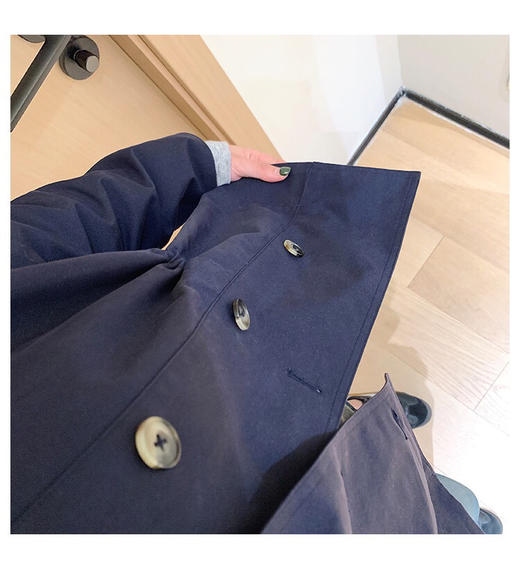 YAW55163撞色短款风衣 商品图11