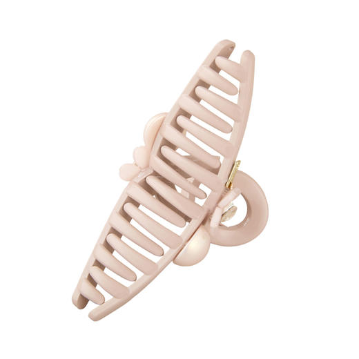 三彩2026新款浅粉仿珍珠小樱花抓夹轻奢千金风温柔甜美约会下午茶 商品图4