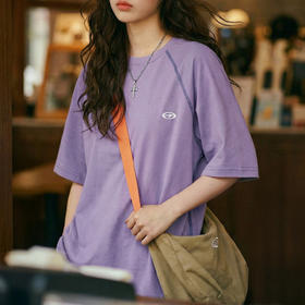 马登美式哈苏线7A抗菌圆领宽松运动吸湿速干短袖T恤半袖上衣女士