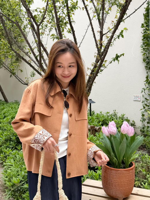 2604115    精致刺绣 🍊橘 春款外套 商品图6