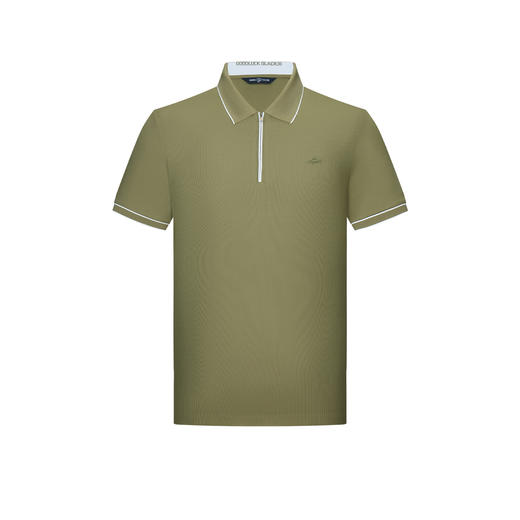 【高弹】德鲨绿色短袖POLO衫男2026夏季新品休闲弹力上衣翻领T恤 商品图4