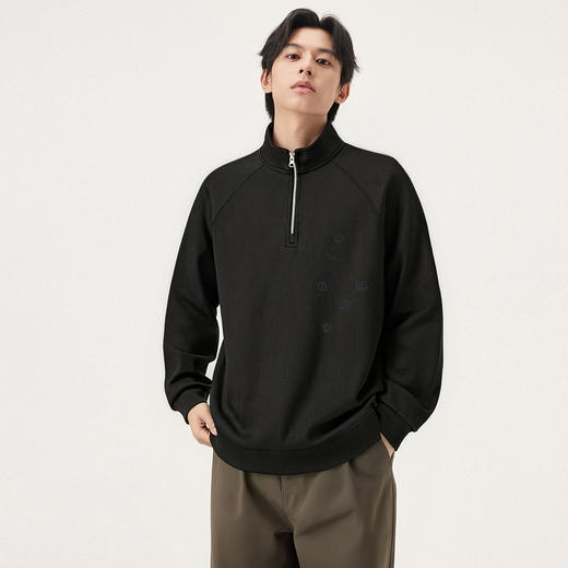 gxgjeans男装【多色可选】男士立领卫衣2026春款户外运动百搭青少年上衣男K&C 商品图2