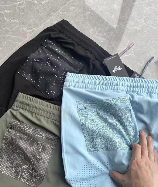 全新正品美版一线高尔夫WAGGLE5.5英寸激光穿孔男士运动户外速干短裤
三个色，尺码全XS-3XL 商品图3