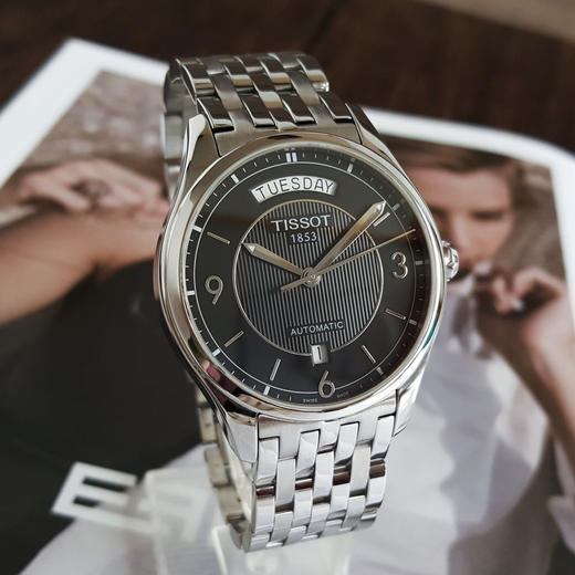【95新】TISSOT 天梭T038.430.11.057.00自动机械机芯日期、星期显示38.5MM（男款）唯意系列精钢210326AK03 商品图2