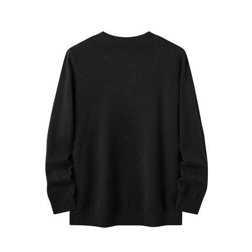 gxgjeans男装【含绵羊毛】25秋冬款男士针织衫日常通勤百搭纯色打底衫毛衣K&C 商品图1