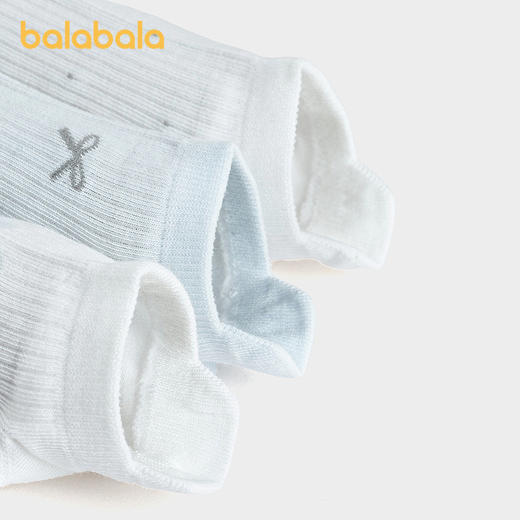 【商场同款】巴拉巴拉儿童袜子夏网眼袜透气薄女童短袜甜美三双装 商品图2