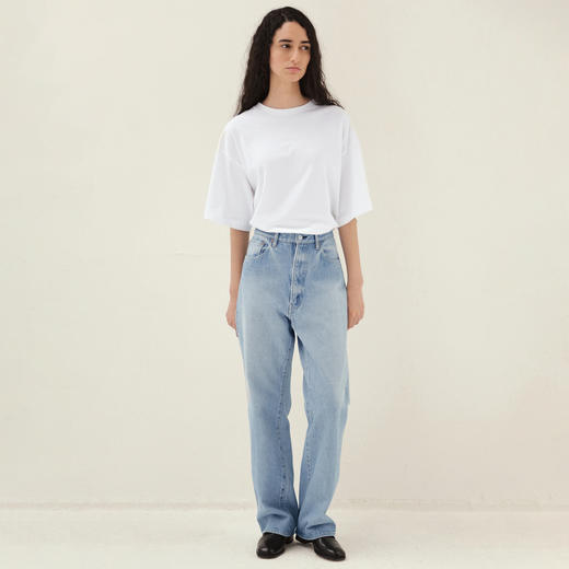 KAPTAIN SUNSHINE Suvin Cotton Suede 男女款超长棉宽松短袖T恤 商品图1