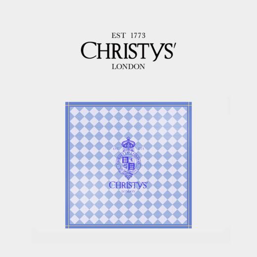 【2026新品】【新品上市】Christys'百年皇室品牌 100%桑蚕丝经典棋盘格小方巾（55*55cm） 商品图5