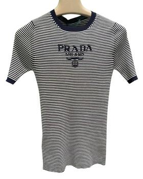 女款条纹针织上衣he020