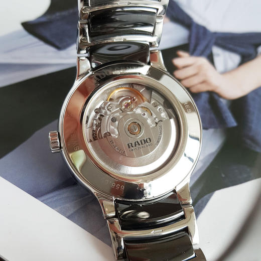 【95新】RADO 雷达R30941152自动机械机芯日期显示38MM（男款）晶萃系列精钢/陶瓷050326NJS23 商品图6