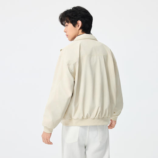 gxgjeans男装【PU】男士翻领夹克26春款纯色时尚潮流百搭宽松青少年外套K&C 商品图5