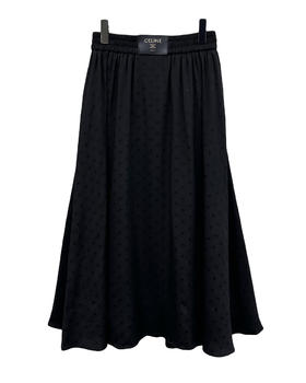 女款提花压褶半裙he008