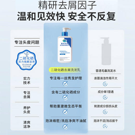 【头屑轻松搞定】二硫化硒去屑洗发露 300ml/盒 去屑洗发水净屑痒 商品图4