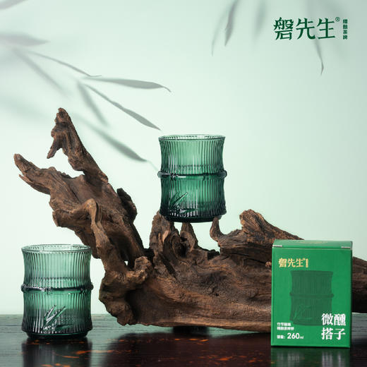 创意竹节高硼硅耐啤酒玻璃杯ins高颜值牛乳冰美式拿铁咖啡杯260mlPA 商品图2