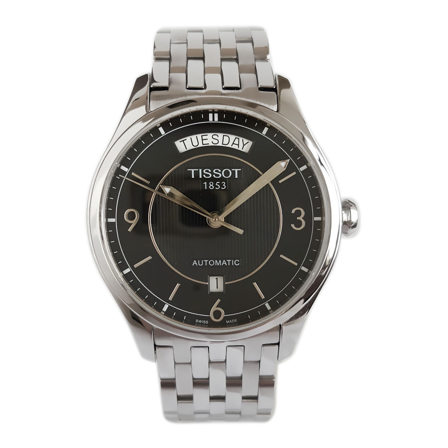 【95新】TISSOT 天梭T038.430.11.057.00自动机械机芯日期、星期显示38.5MM（男款）唯意系列精钢210326AK03